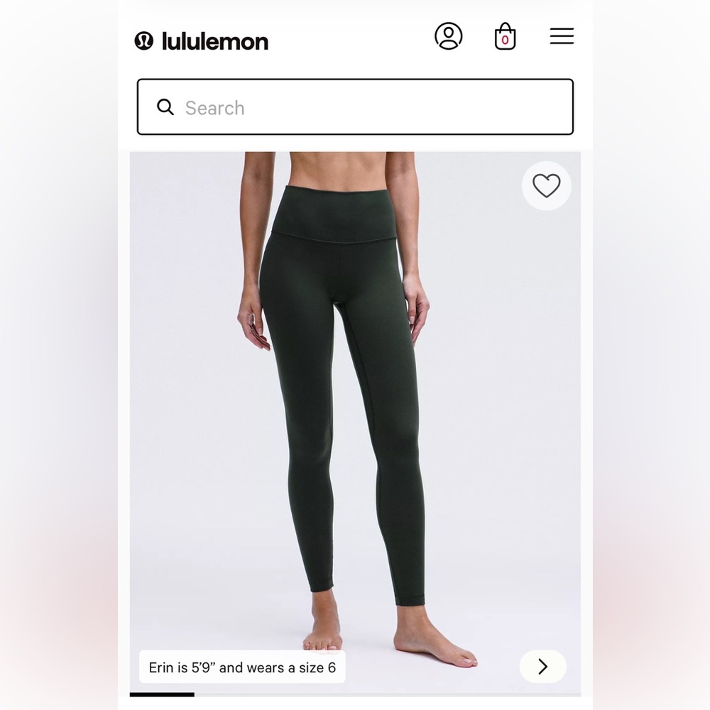 Lululemon Align Hi Rise 28” sz 10
